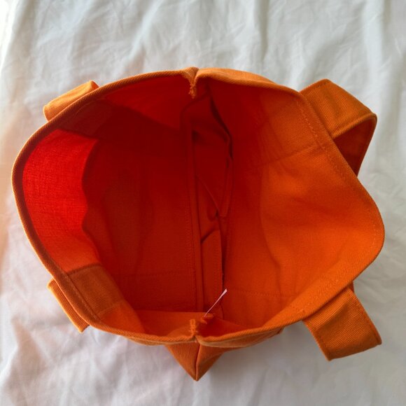 NWT Trader Joe's Orange Trick-or-Treat Mini Canvas Tote, Limited, One Size 🎃 - Picture 9 of 13